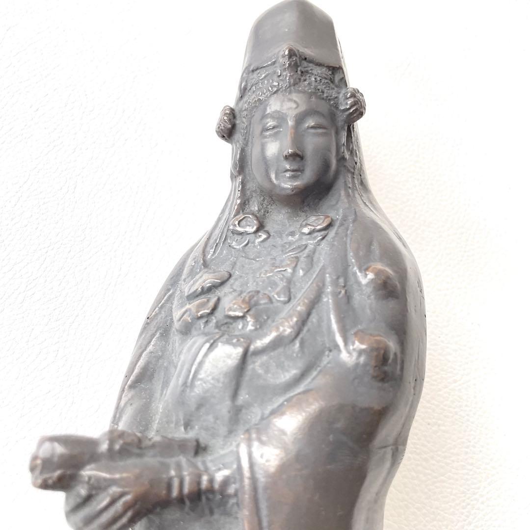 レトロ ［希少］銅製　観世音菩薩　立像