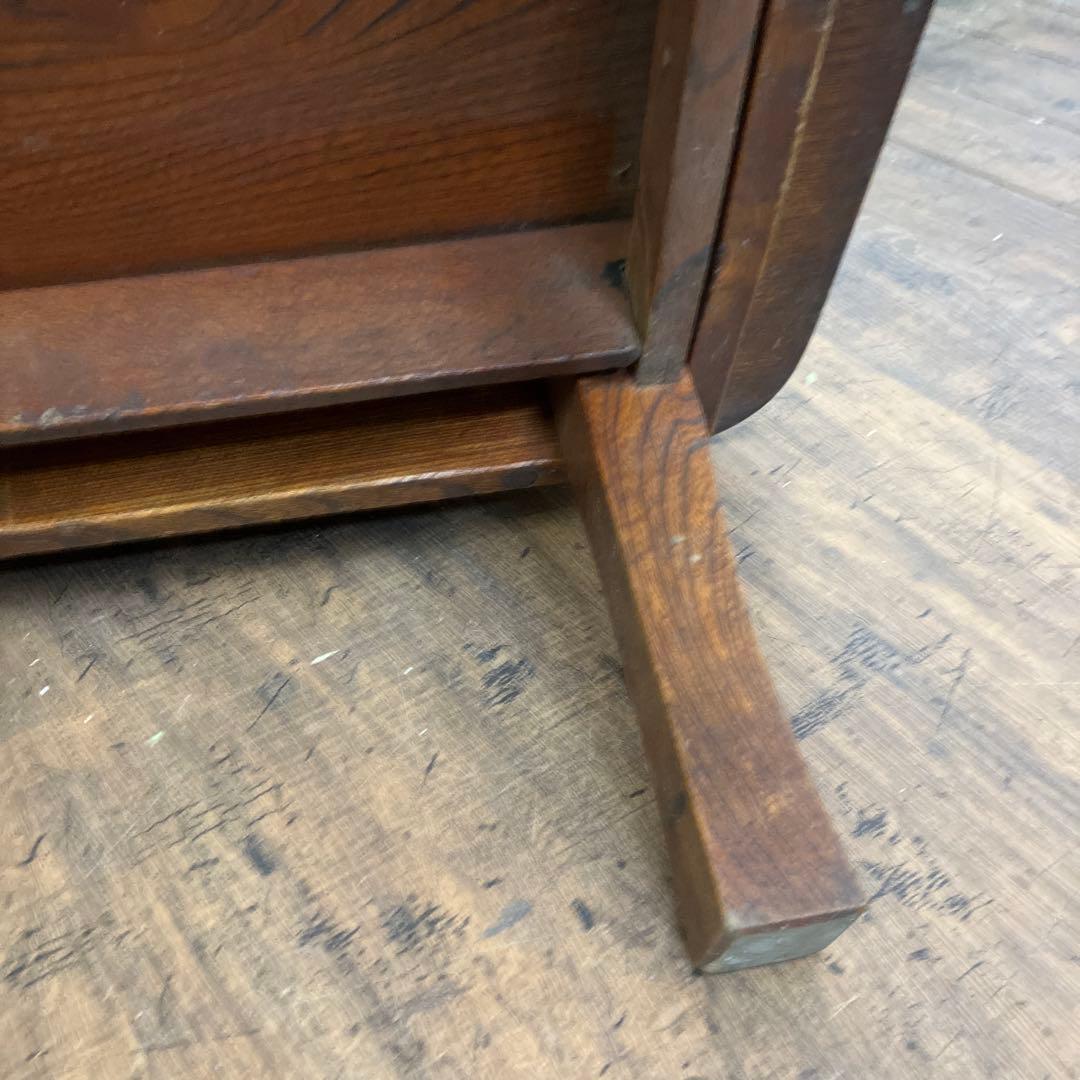 B-2 昭和レトロ 木製 折りたたみ式 座卓 ちゃぶ台 古材 古道具 文机