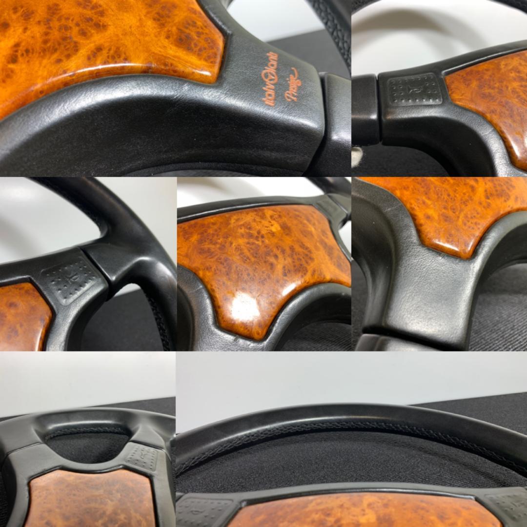 イタルボランテ プレステージ 4スポーク レザーステアリング 36φ 美品