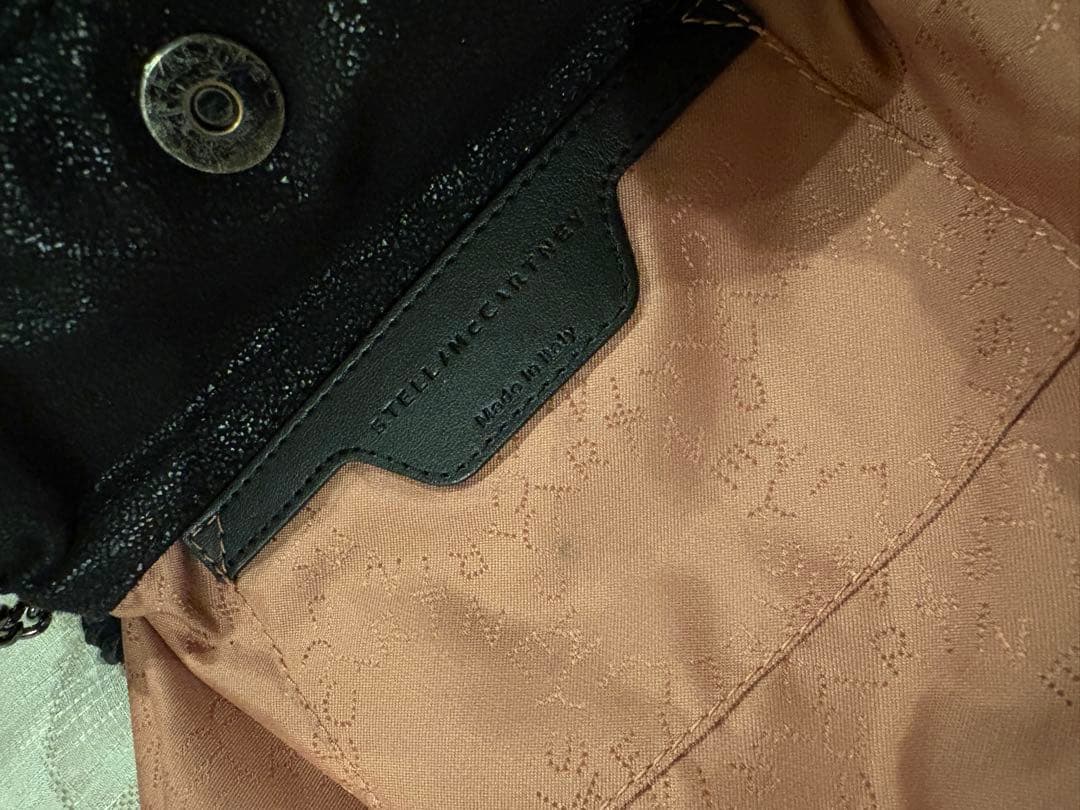 STELLA McCARTNEYブラックキルティングショルダーバッグ