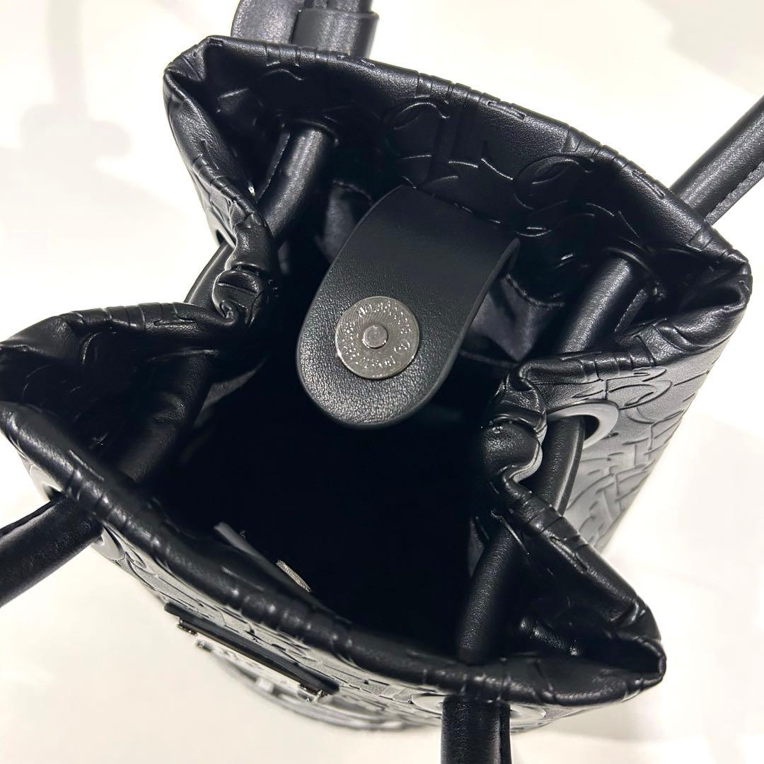 新品 未使用 1PIU1UGUALE3 ブラック バケットバッグ