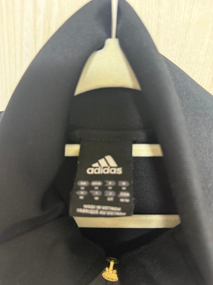 adidas A C MILANジップアップジャケット M 黒/赤