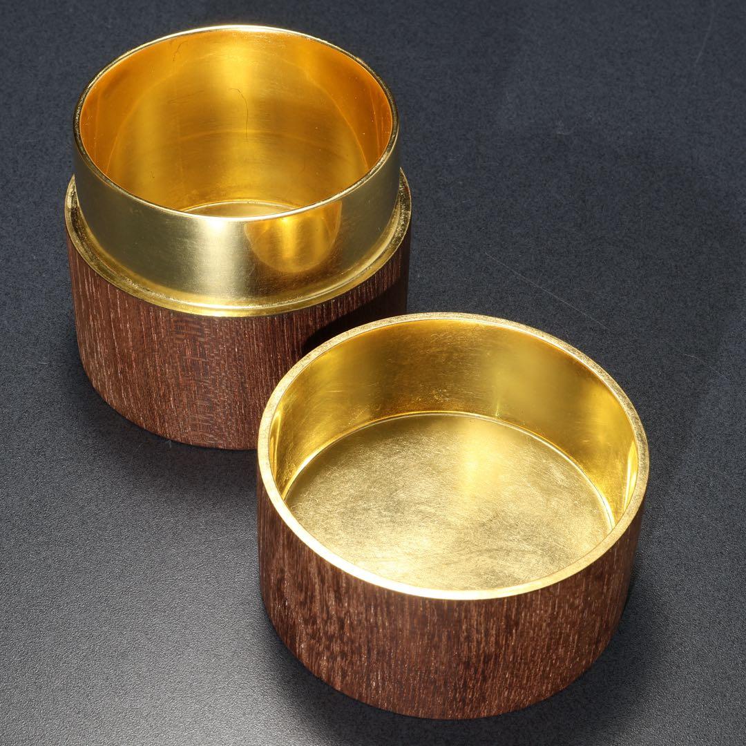 棗　茶入　中次　本桑　道場宗廣　共箱　R1684