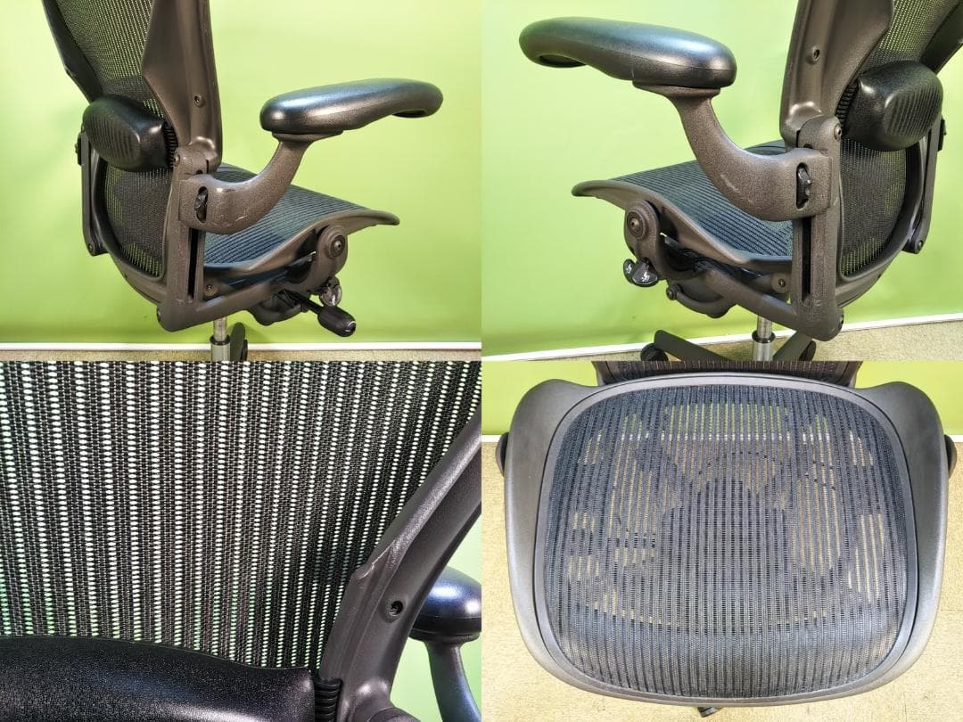ap　ハーマンミラー　アーロンチェア　中古品　Bサイズ　フル装備　ダイヤル可動肘
