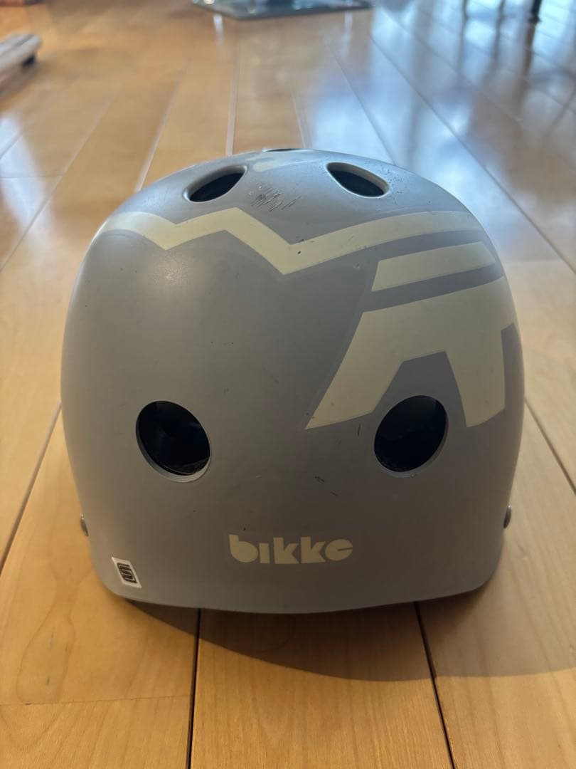 ビッケ bikke 子供用自転車 ブルーグレー 22インチ　ヘルメット付き