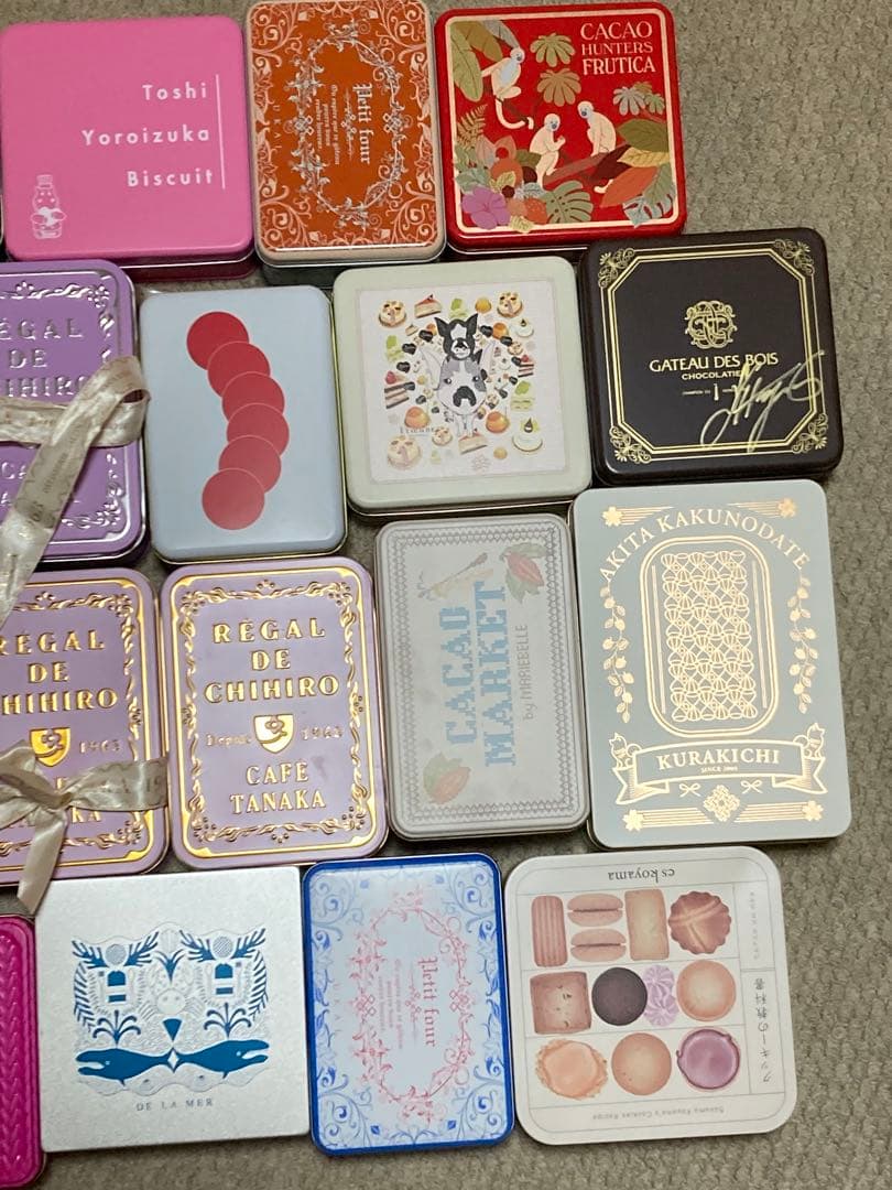 カフェタナカなどクッキー缶空き缶セット（バラ売りもok）