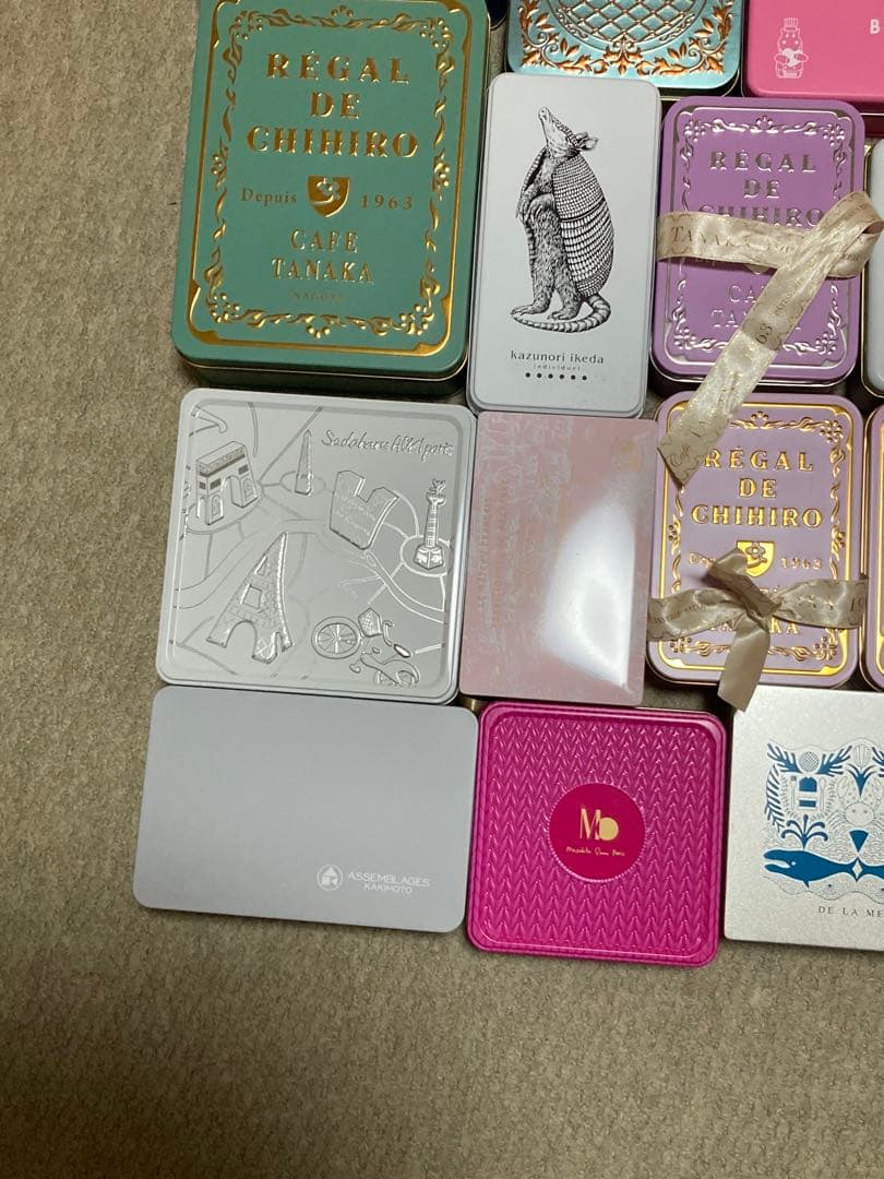 カフェタナカなどクッキー缶空き缶セット（バラ売りもok）