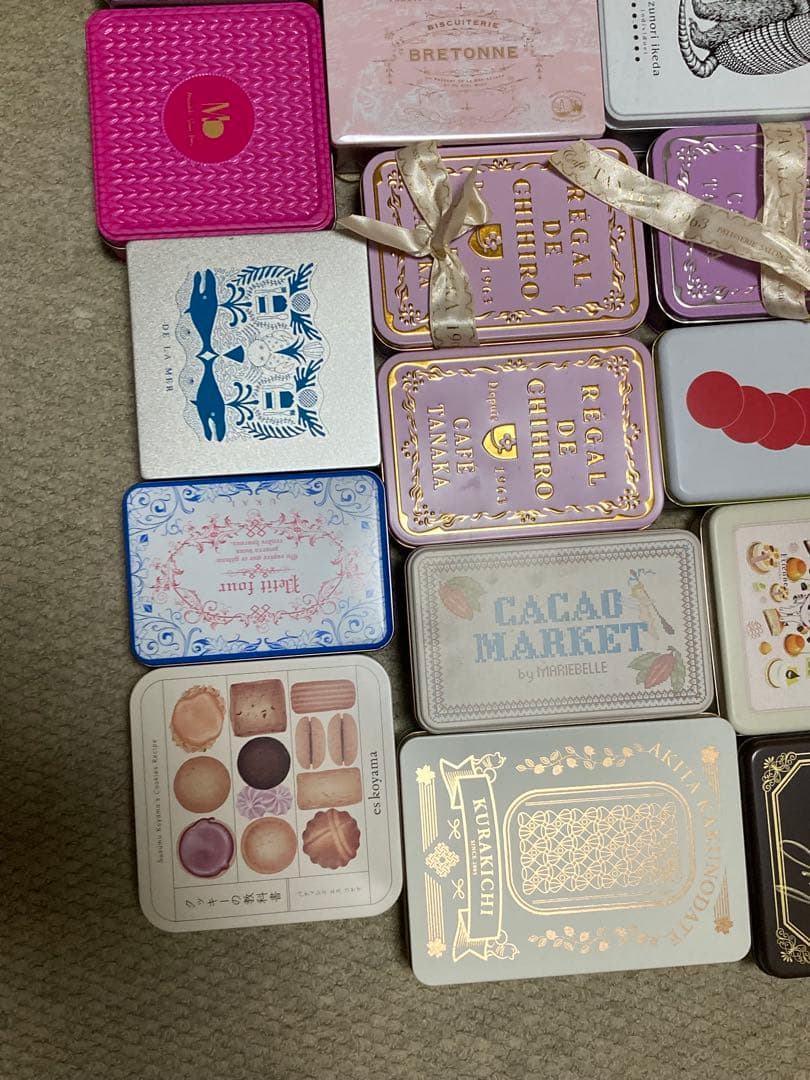 カフェタナカなどクッキー缶空き缶セット（バラ売りもok）