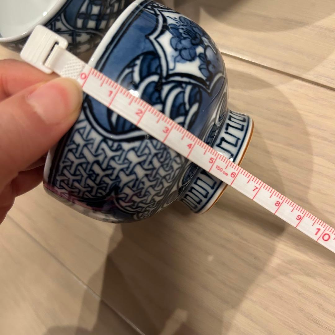 京焼　清水焼　山本壹楽　瓷彩丸紋　蓋向揃　5セット