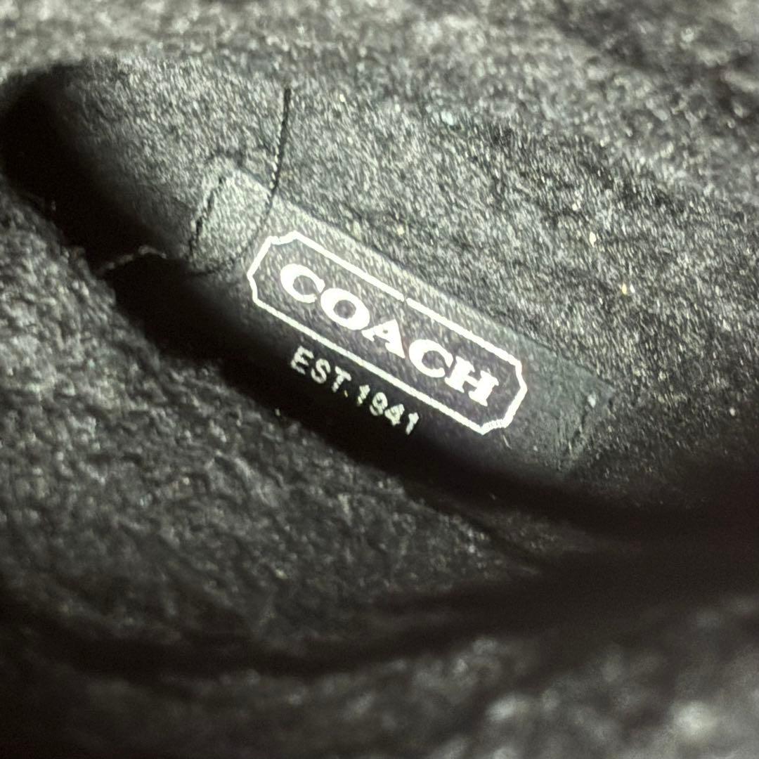 COACH シグネチャー スエード ロングブーツ ワークブーツ ムートンブーツ