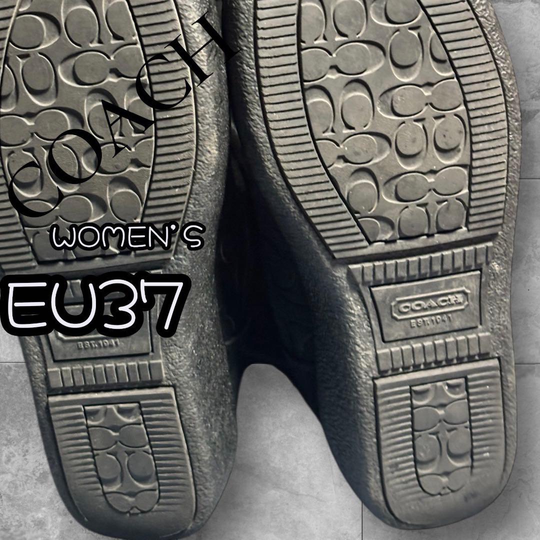 COACH シグネチャー スエード ロングブーツ ワークブーツ ムートンブーツ