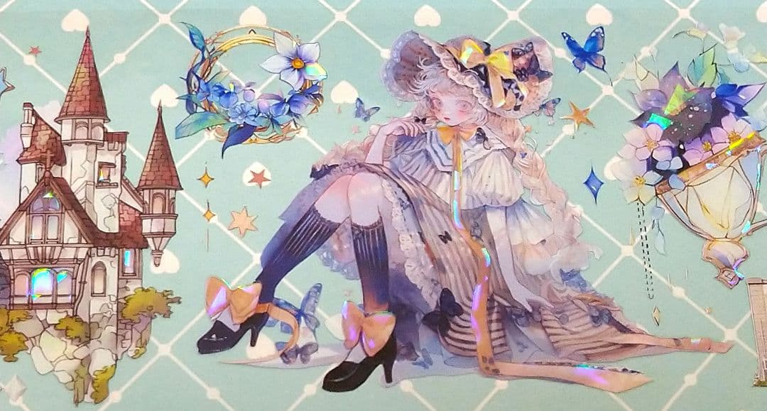 のこり１✩廃盤品✩J848＃青春幻想曲(贝壳光)切り売り海外人物女の子AIマステ