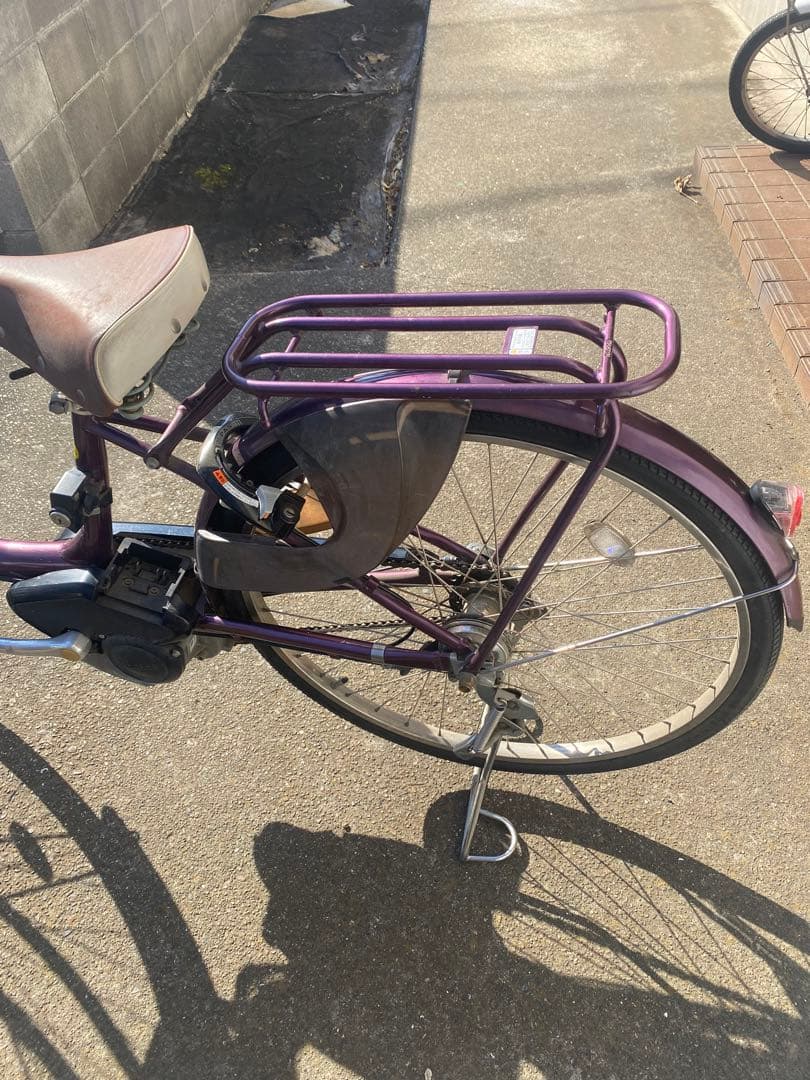 電動アシスト自転車 パープル シティタイプ