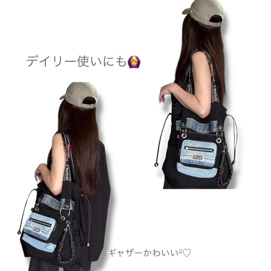 side gather bag／コーデュラブラック