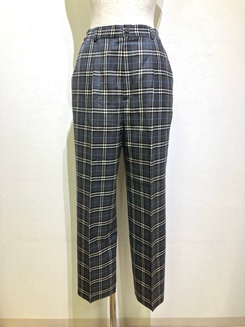 ☆美品☆Burberrys ヴィンテージ　チェック柄パンツ　羊毛　サイズ11AR