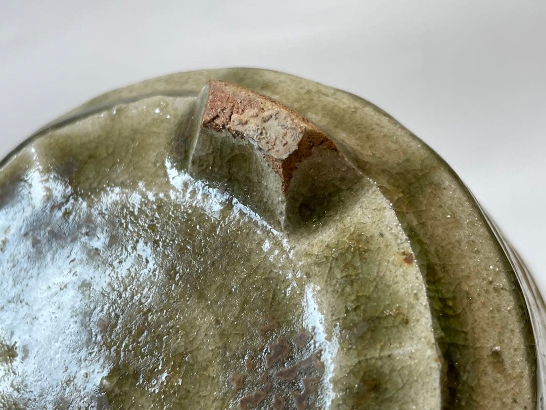 陶芸家　人間国宝　濱田庄司　浜田庄司　？　灰釉　三つ足　香炉　香爐　益子焼　民芸