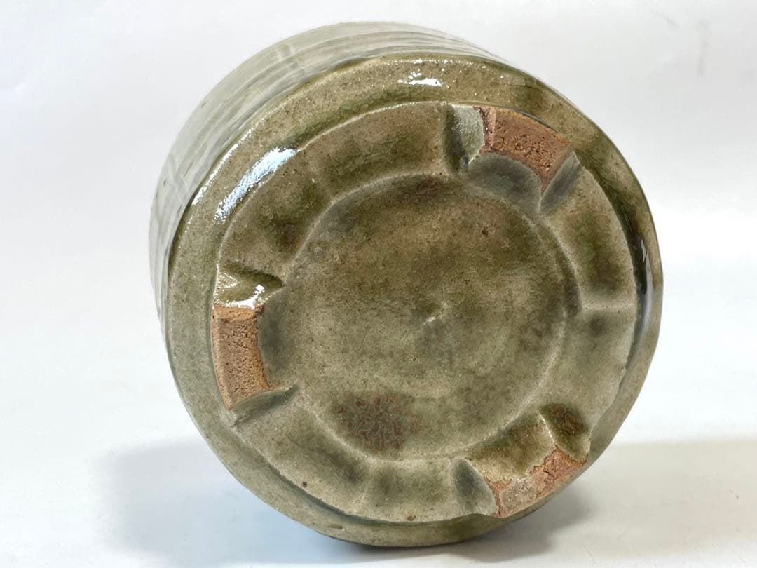 陶芸家　人間国宝　濱田庄司　浜田庄司　？　灰釉　三つ足　香炉　香爐　益子焼　民芸