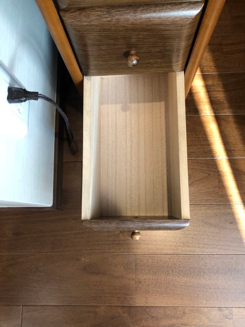 木製ドレッサー・鏡台 引き出し付き　椅子とセット販売