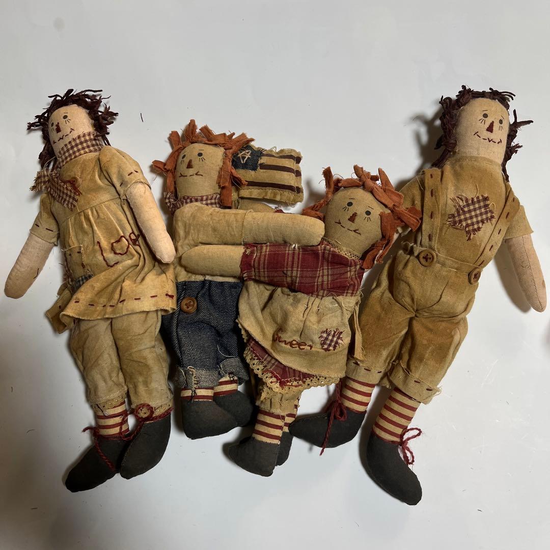 ビンテージ　アメリカカントリー人形　　家族