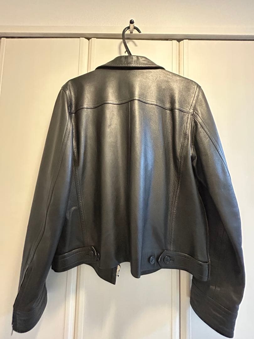 アニエスベー　シングルライダースジャケット