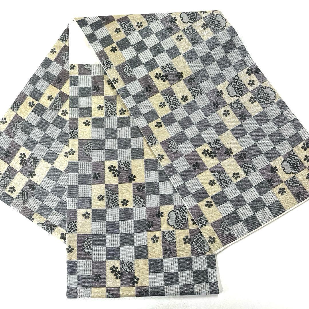 専用帯5853 5730 二点セット●高級 正絹 六通 袋帯