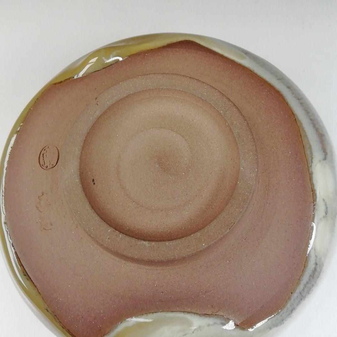 Ｔ４７７　茶碗　『高取焼』『掛分　茶碗』『高取喜恵 造』　共箱　抹茶碗　茶道具