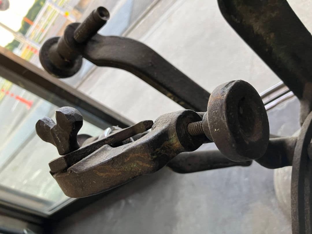 リム調整 振れ取り台 特殊工具 昭和レトロ 自転車 振取　歪み矯正特殊工具