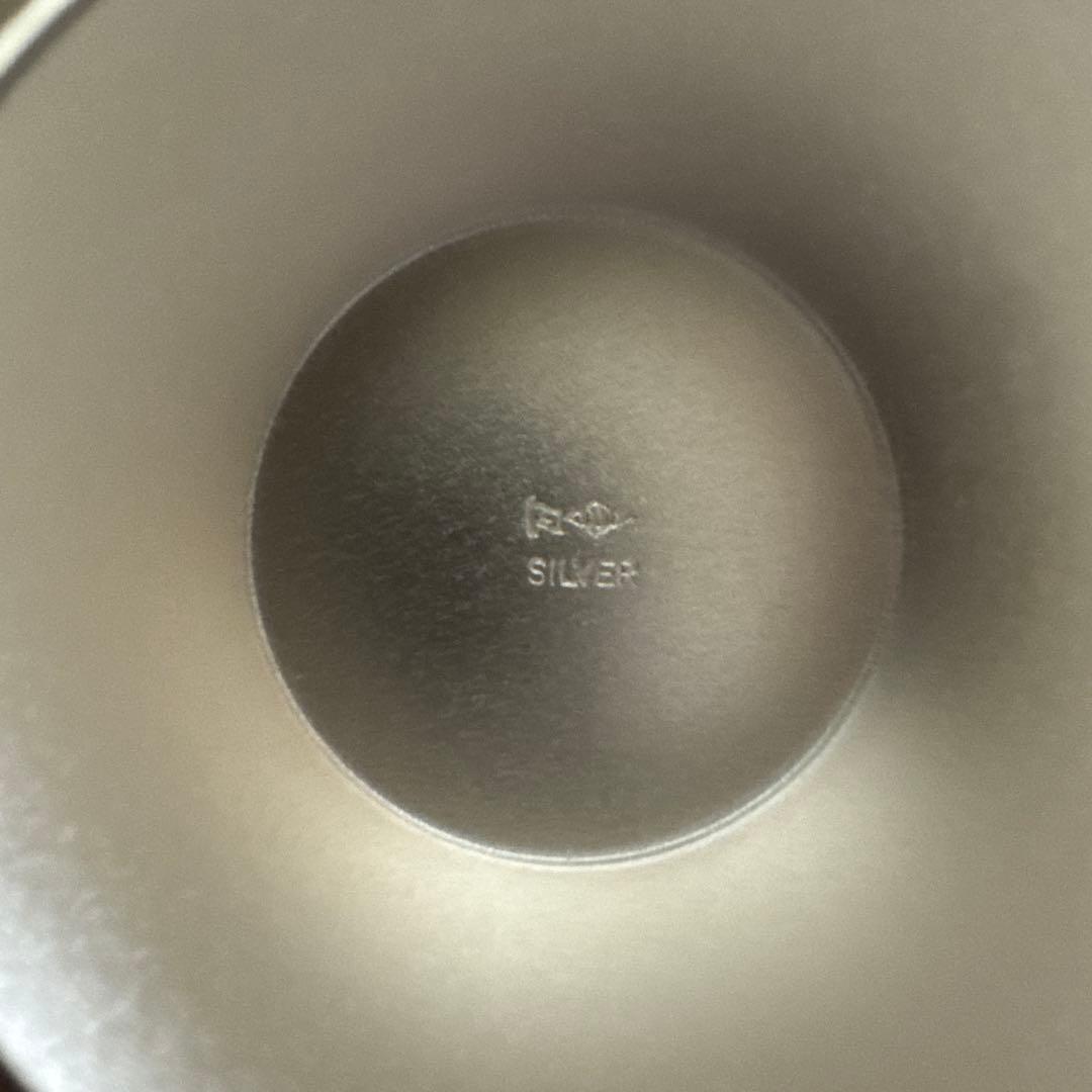 純銀盃　純銀製刻字ホールマーク1000刻印　内閣総理大臣贈　桐箱入り　約140g