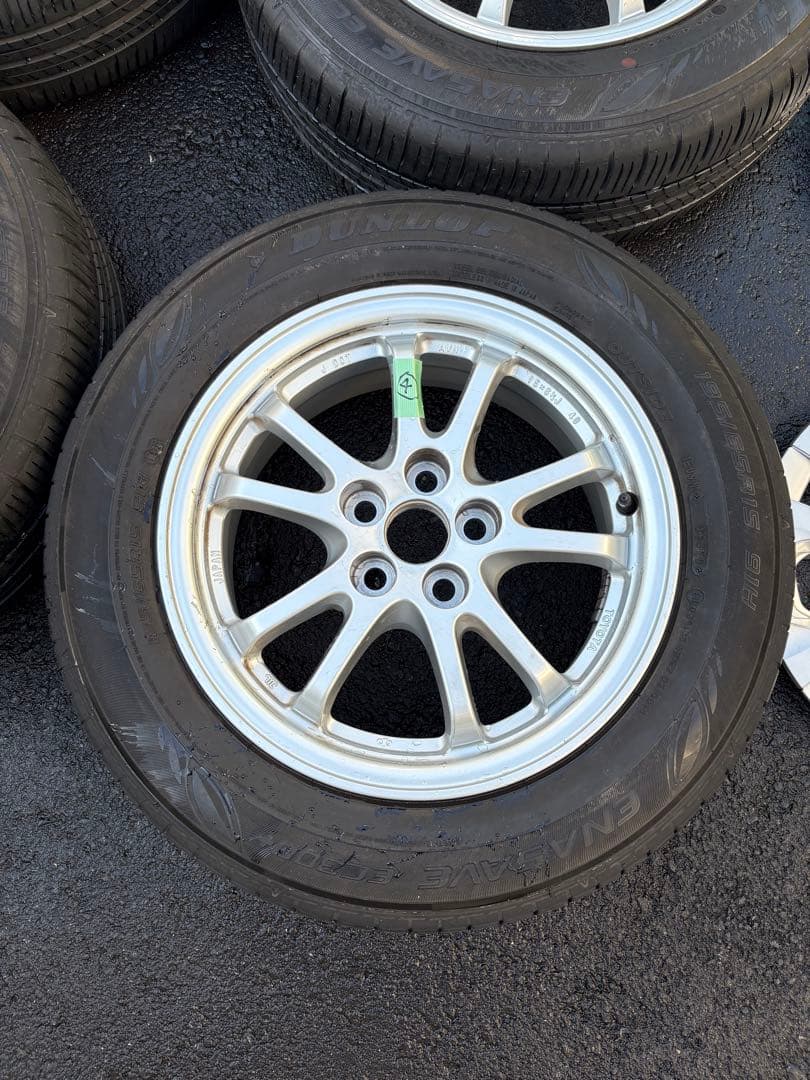 タイヤホイールセットプリウス純正195/65R15DUNLOP