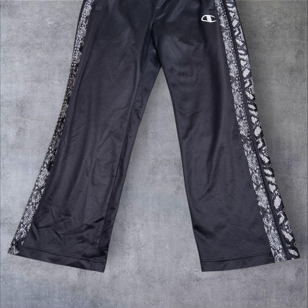 希少✨チャンピオン ジャージ セットアップ 魔裟斗モデル パイソン柄　黒　L