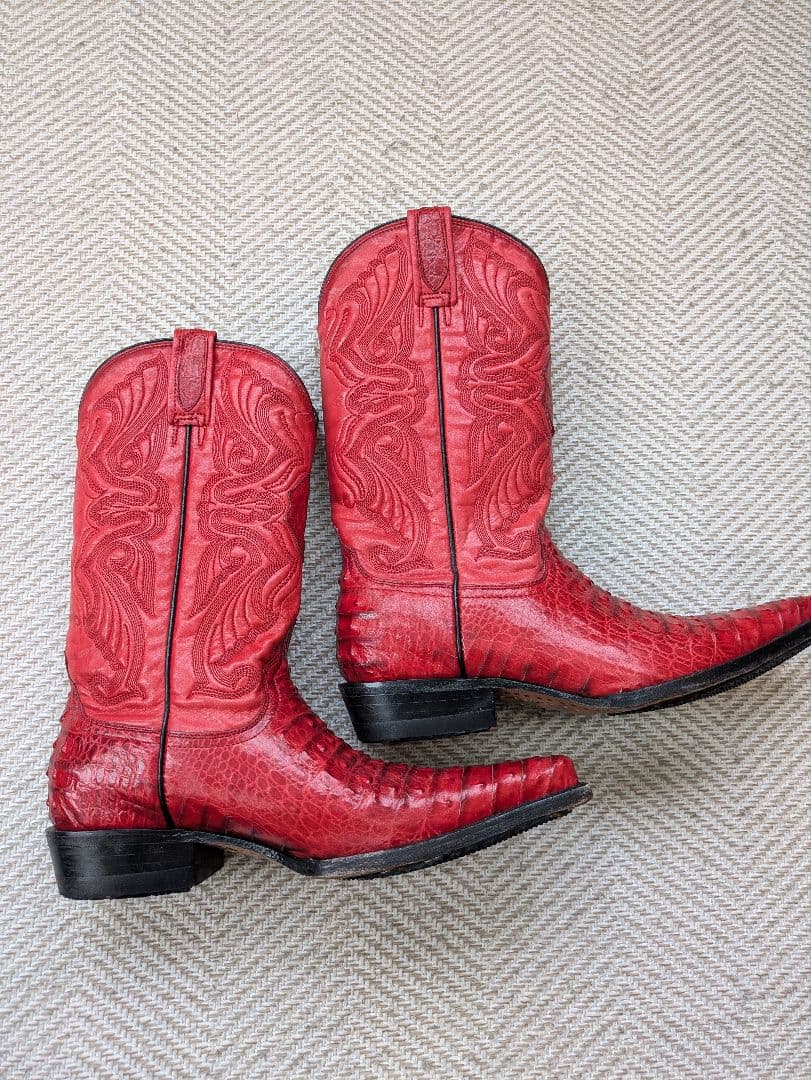 希少 HACIENDA ウエスタンブーツ 6EE 送料無料