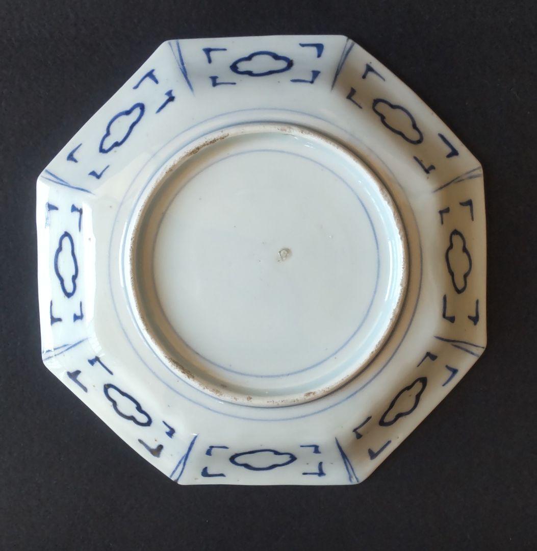 古伊万里　染付　八角皿