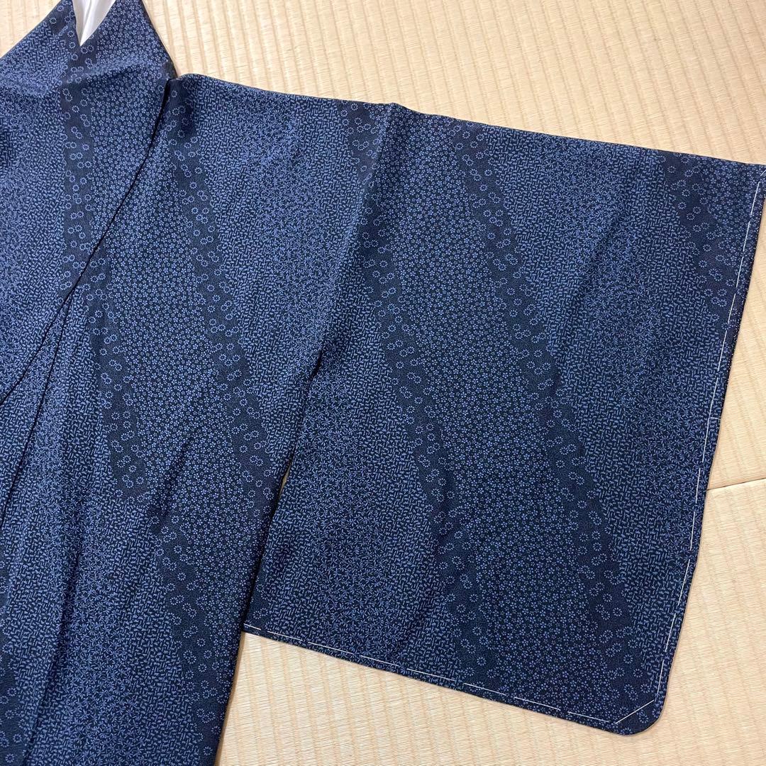 江戸小紋 藍染 付け下げ小紋