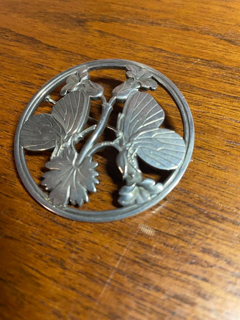  　ジョージジェンセン　ブローチ　SILVER 蝶々