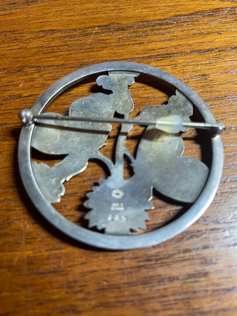  　ジョージジェンセン　ブローチ　SILVER 蝶々