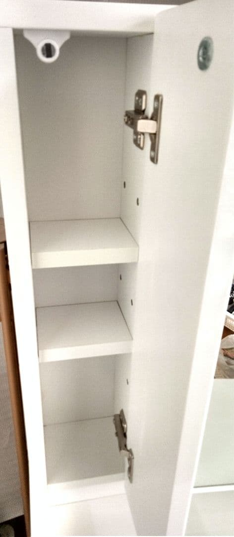 お値下げ　三面鏡ドレッサー　鏡台　コンセント付き　完成品　椅子無し