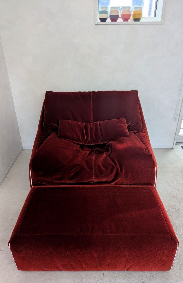 極上品　【ligne roset】リーン ロゼ プリューミー　1Pソファ＆パフ