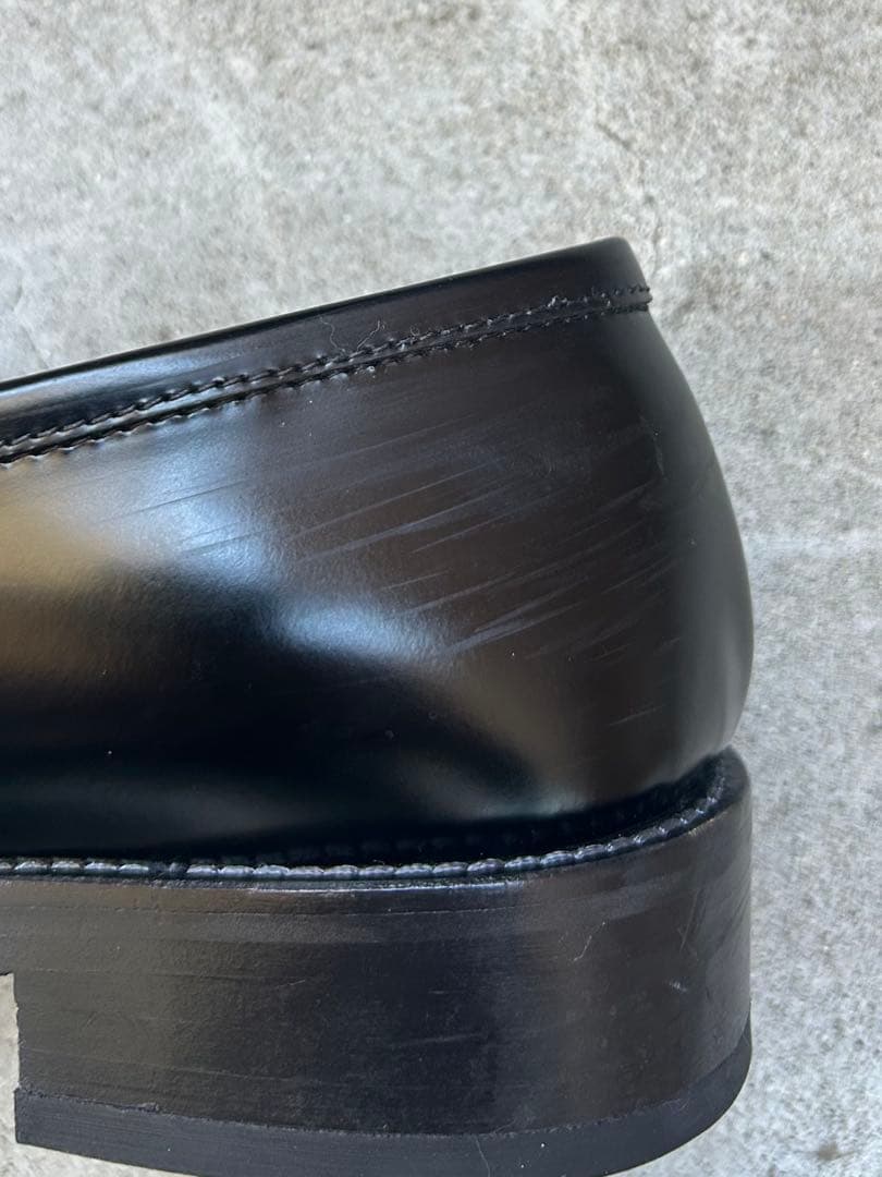 靴 Acne Studios Black Leather Loafers 41