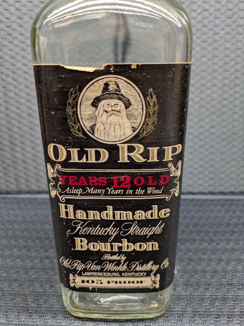 Old Rip 12 Years Old Handmade Bourbon空き瓶