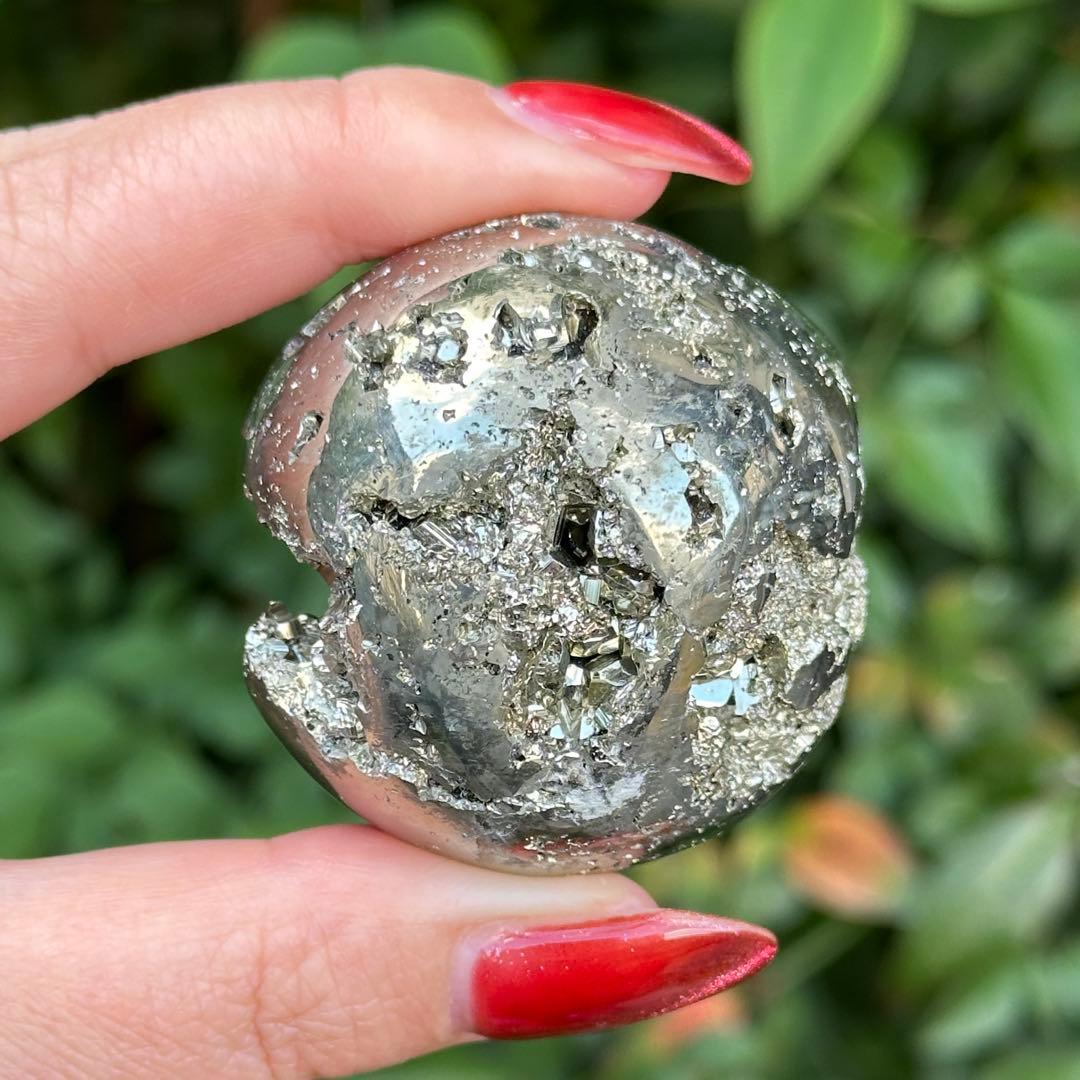 パイライト 黄鉄鉱 邪気祓い 丸玉 スフィア MY483