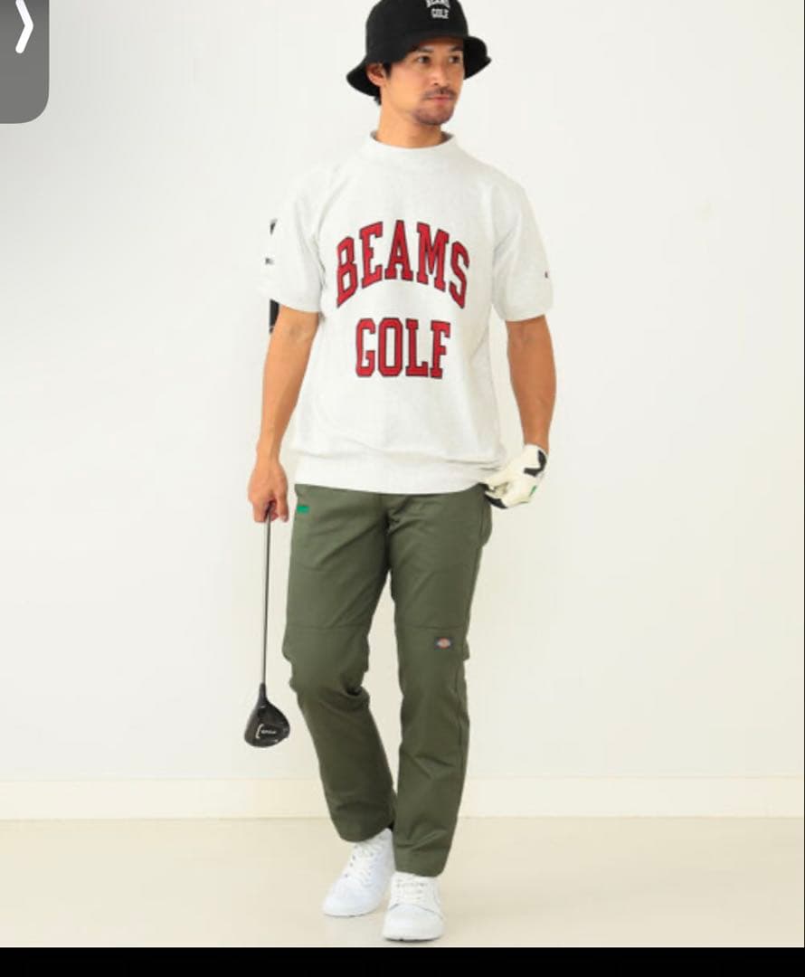 レア　BEAMS GOLF CHAMPIONコラボ カレッジロゴ　スウェット