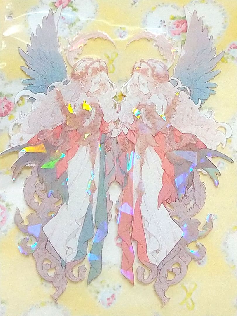 廃盤品✩J792＃双子座-鏡音(贝壳光)銀河絵日切り売り海外人物女の子AIマステ