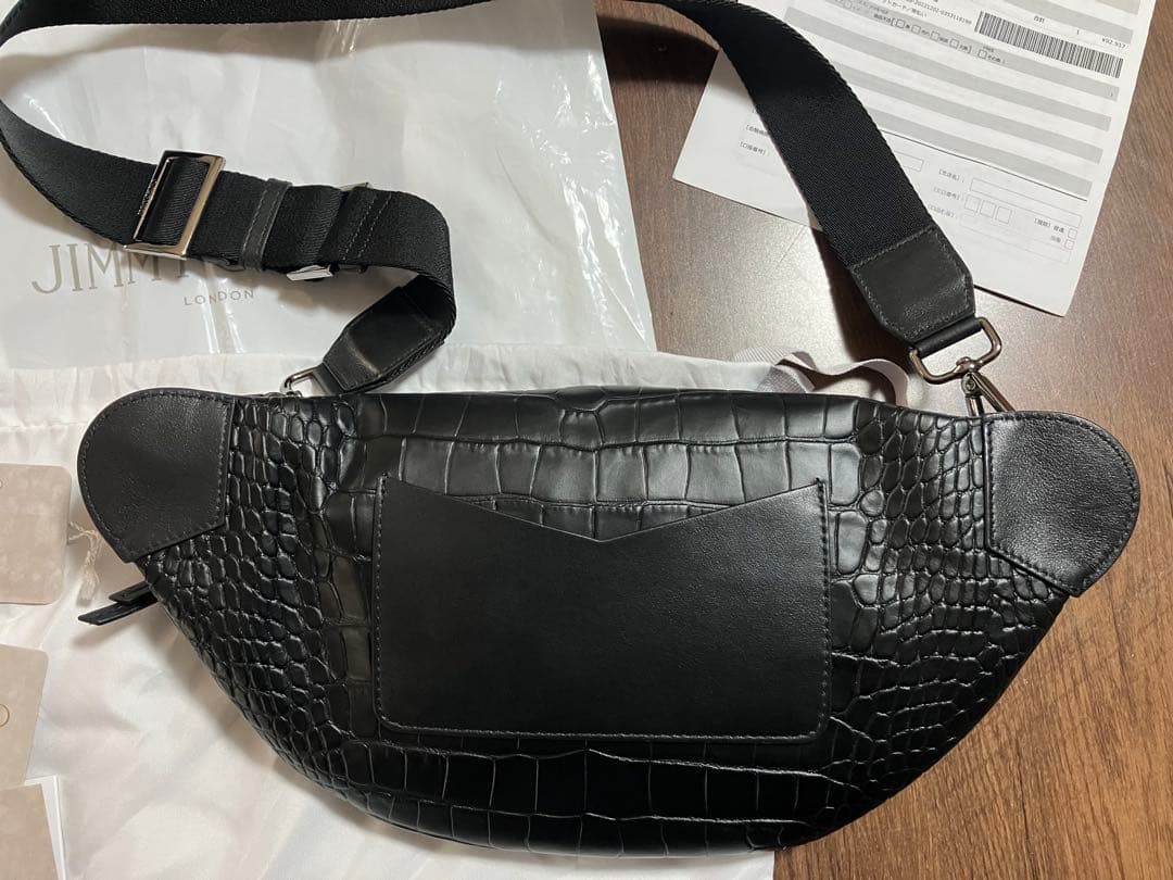 JIMMY CHOO クロコダイル風ボディバッグ　美品　値下げ不可