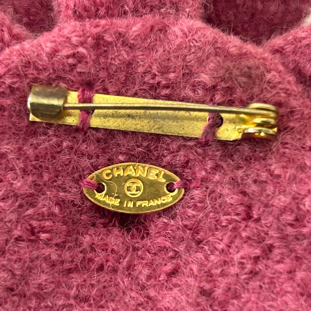 CHANEL シャネル ブローチ コサージュ フラワー ツイード