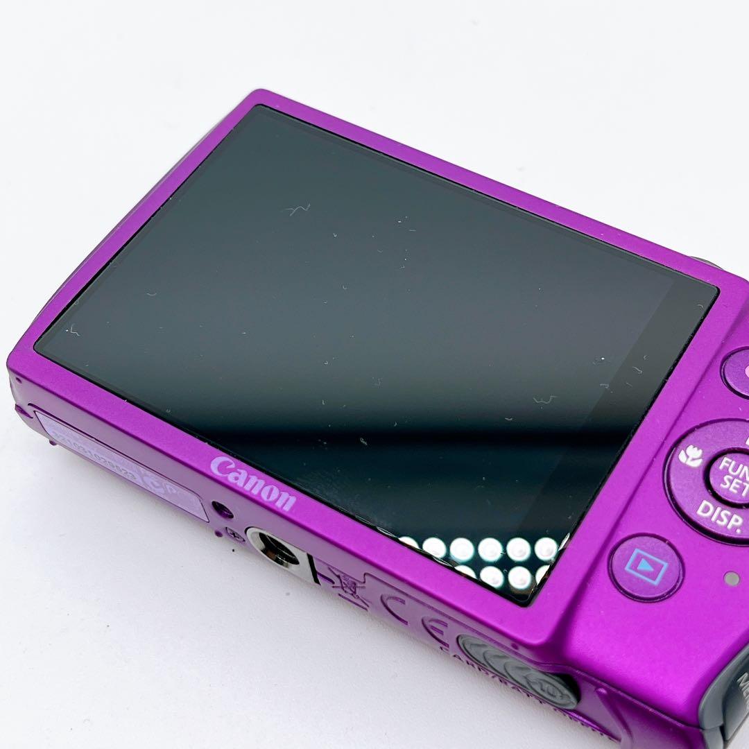 【美品】Canon IXY 600F パープル 専用ケース オールド コンデジ