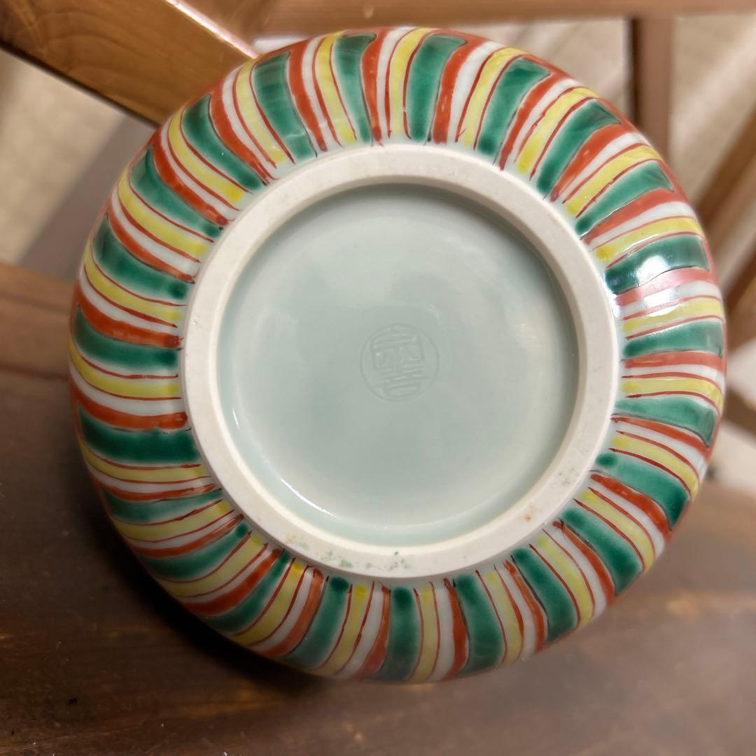 希少　京焼　清水焼　北村宗善　染付染錦　鳳凰　総手描き　細書　徳利花器　壱楽好き