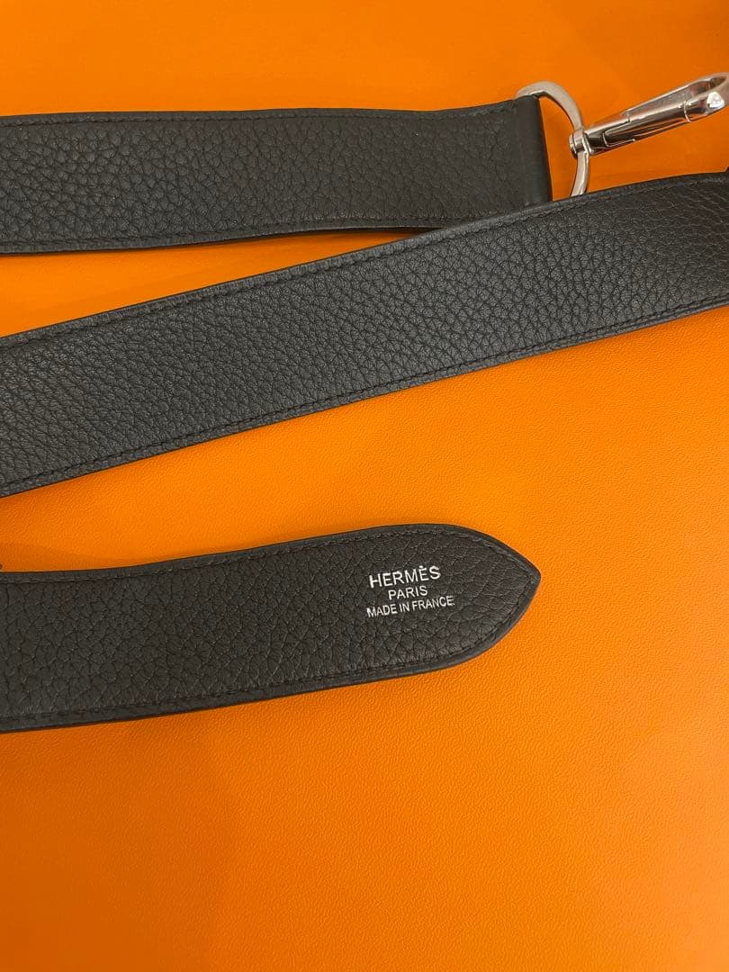 HERMES エルメス□O刻印 ジプシエール37 ショルダーバッグ　ブラック