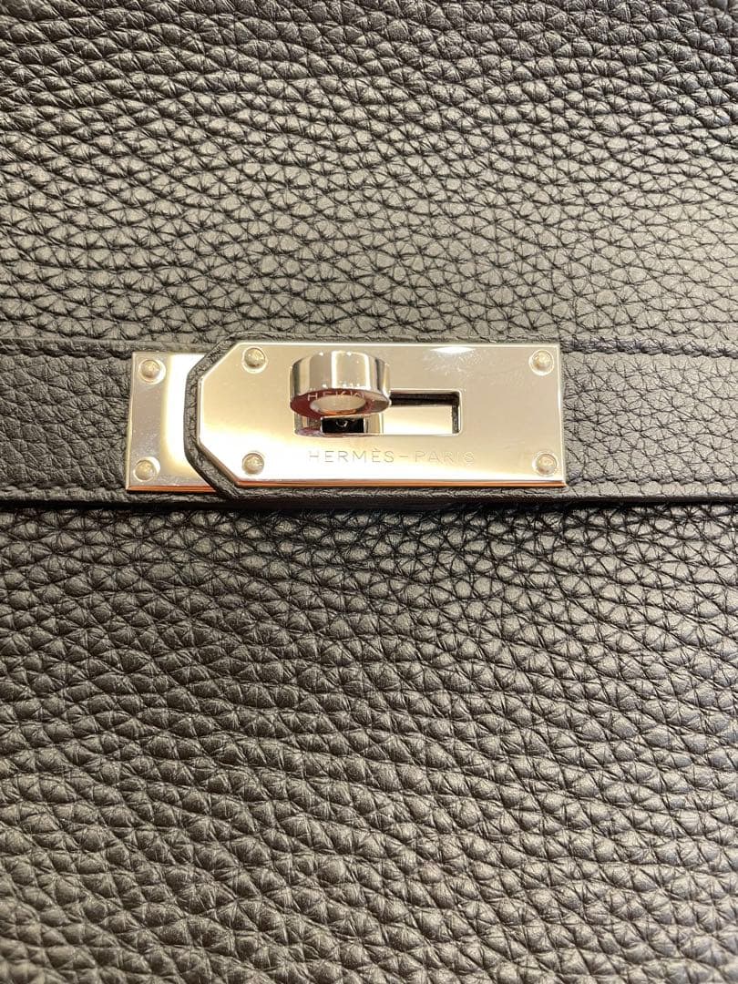 HERMES エルメス□O刻印 ジプシエール37 ショルダーバッグ　ブラック