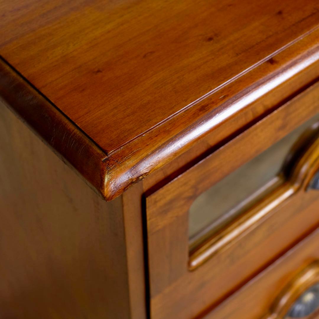 H 新品 アジアン チェスト マホガニー コロニアル カントリー 収納 天然木