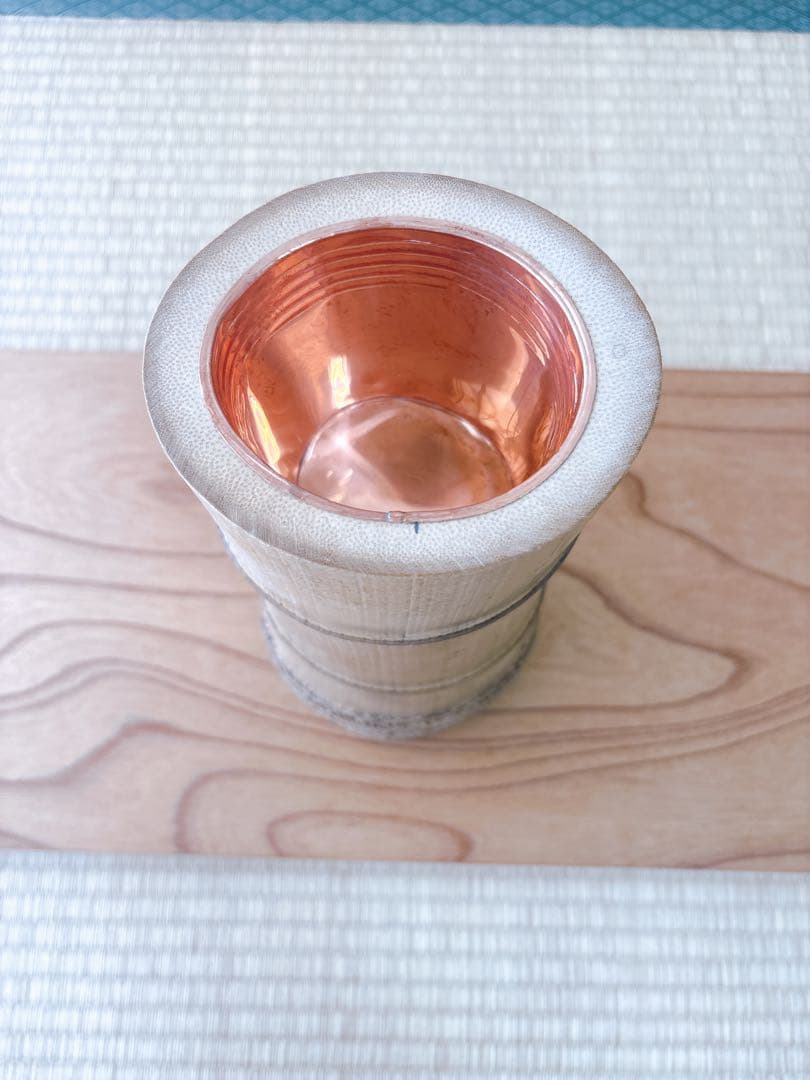 78 美品！根付　寸胴　華道具　一重切　竹製　水仙